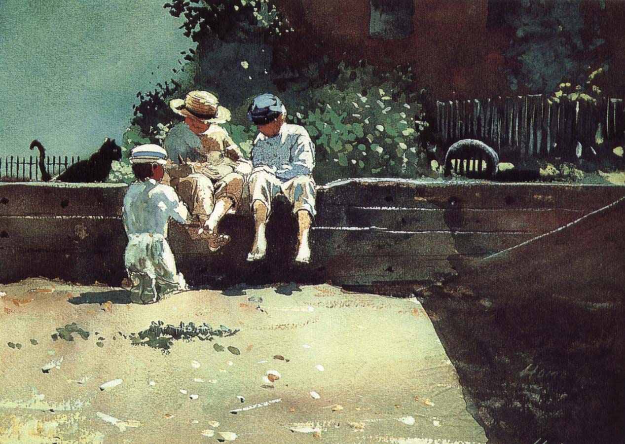 Winslow Homer Boys and kittens